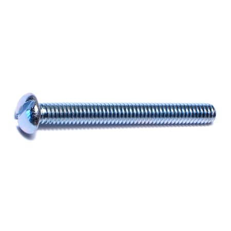 Midwest Fastener #12-24 x 2 in Slotted Round Machine Screw, Zinc Plated Steel, 20 PK 61204